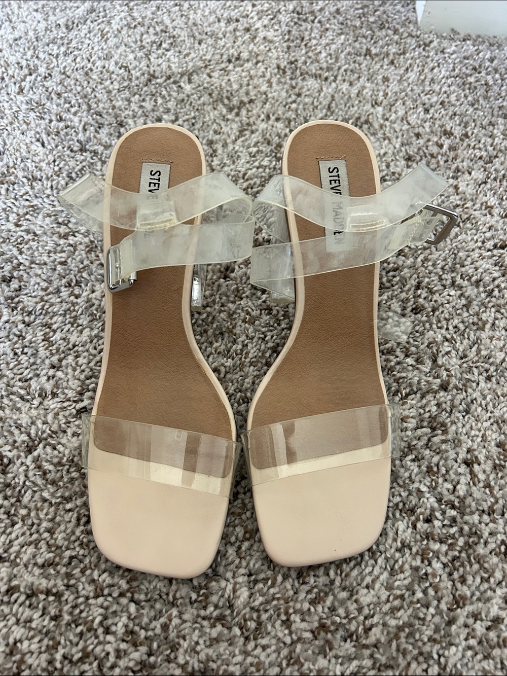 Steve Madden Clear Heels